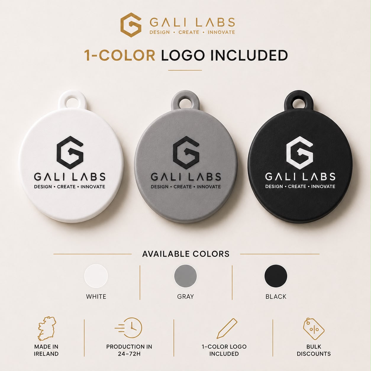 Custom PLA Keychains with Your Simple Logo