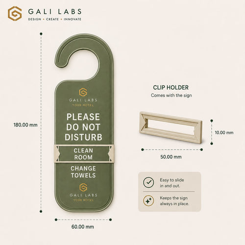 Custom Hotel Door Hanger | Personalized Do Not Disturb Sign