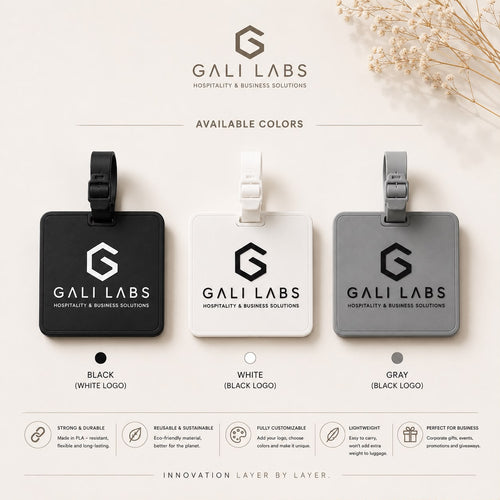 Custom Corporate Luggage Tags | 3D Printed in Ireland